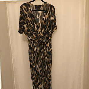 Kardashian Kollection, Size L, Leopard Jumpsuit